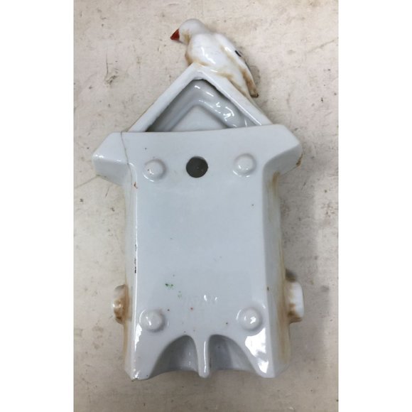 Vintage Hand Painted Cuckoo Clock Wall Vase Pocket Planter - Picture 2 of 7